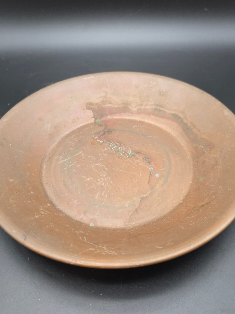 Vintage COPPER 9" HANDMADE GOLD MINING PROSPECTING PAN